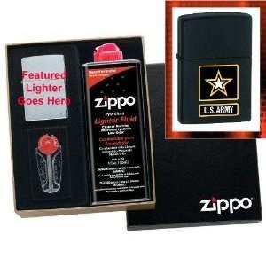  U.S. Army Star Zippo Lighter Gift Set: Health & Personal 