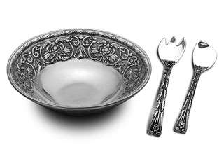 Piece salad set includes medium william and mary bowl and oversized 