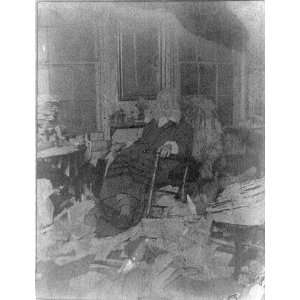  Walt Whitman (1819 1892) Seated in cluttered room