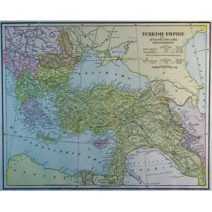  Cram Map of the Turkish Empire (1893): Office Products