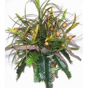  26 Feather, Grass and Pod Greenery Arrangment
