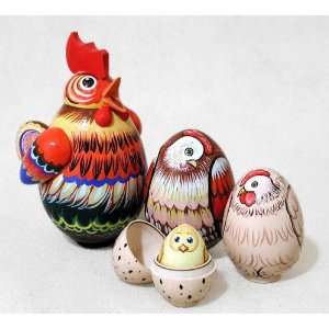  Rooster Nesting Egg 5pc./5 Toys & Games