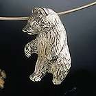 Sigi Jewelry: Sterling Silver Grizzly Bear Pendant
