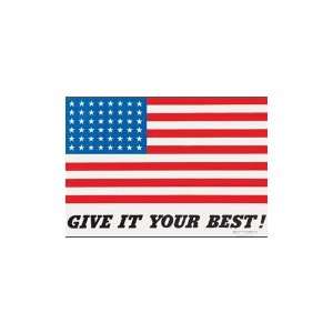  Give It Your Best American Flag    Print