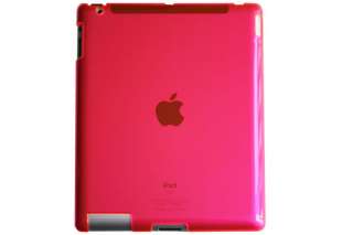 Clear iPad 2 snap on hard back case work w smart cover  