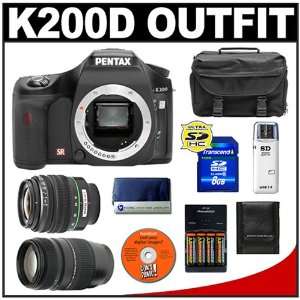 Digital SLR Camera with Pentax SMC DA 18 55mm AL II Zoom Lens + Tamron 