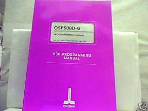 Okuma CNC Machine Manuals   OSP Programming Manual  