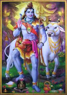 Lord Shiva Shiv (Standing)   Great Hindu God POSTER   21x31 (#7284 