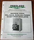 Peerless Series 7FDA Oil, Gas, Gas Oil Fired Cast Iron Boilers 