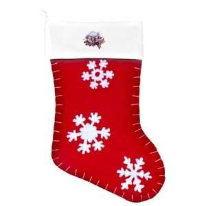    Felt Christmas Stocking Red Bald Eagle Rip Out 
