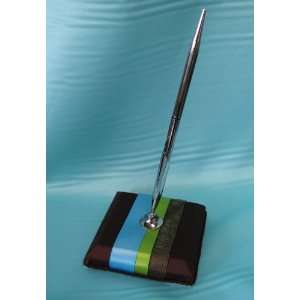    Custom Wedding Guest Book Pen with Triple Ribbon: Office Products