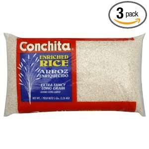 Conchita Long Grain Rice, 5 pounds (Pack of3)  Grocery 