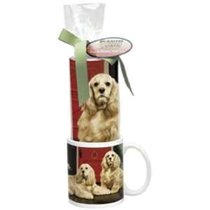  Cocker Spaniel on Porch Mug and Mouse Pad Gift Set Office 