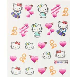   Hello kitty nail decals water transfer nail decals stickers: Beauty