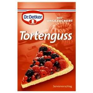 Dr. Oetker Tortenguss Rot (Red Cake Glaze )  3 pack  