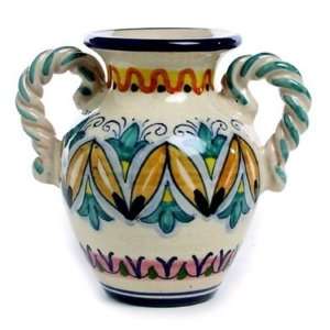  DERUTA VARIO Small Amphorae vase double handle [#1413 VAR 