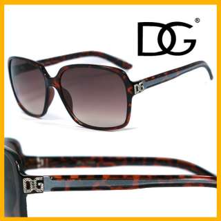 New DG Women Fashion Sunglasses   Shaded Brown DG166  