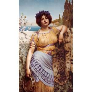  Sheet of 21 Gloss Stickers Godward Ionian Dancing Girl 