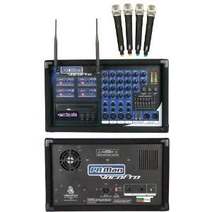    PAMAN 4 Channel Wireless All In One Pa System Musical Instruments
