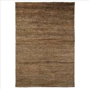  Classic Home Handknotted Hemp Sheared Brown Contemporary 