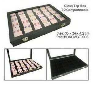 12 Compartments Jewelry Supplies Display Case Tray  