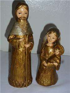 Schmid Brothers Mary, Joseph & Baby Jesus 10 in. Paper Mache Statues 