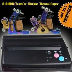  Tattoo Transfer Thermal Copier and 2 machines gun kit 