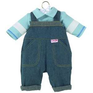  Corolle Denim Overalls Set, fits 14 inch baby dolls: Toys 