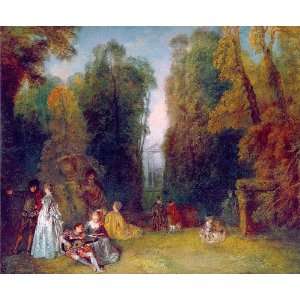  FRAMED oil paintings   Jean Antoine Watteau   24 x 20 