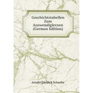   Zum Auswendiglernen (German Edition) Arnold Dietrich Schaefer Books