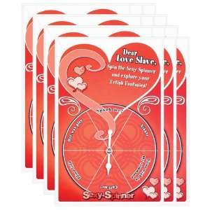  dear love slave sexy spinner gift card   pack of 12 