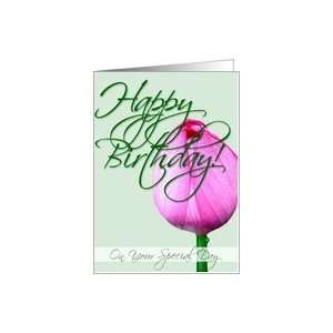  Happy Birthday   Tulip series/On your special day Card 