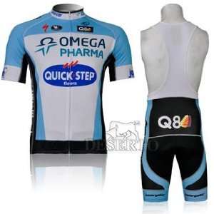  2012 Style QUICK STEP cycling jersey Set short sleeved 