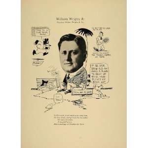  1923 Print William Wrigley Jr. Chicago Cubs Field Gum 