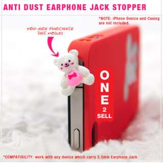 Anti Dust Stopper 3.5mm Earphone Jack Plug Cap for iPhone 4 / 4S 