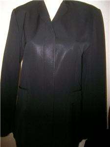 BANANA REPUBLIC Lined Black Seasonal Wool Blazer Sz 4  