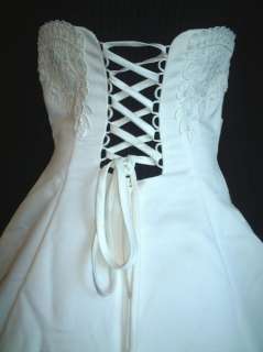 Cross Wrap Corset Back Wedding Gown Dress 4 28 Custom  