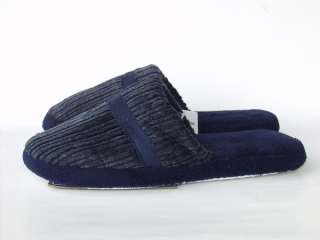 Mens Slippers Scuff Corduroy Black Brown Blue Size 7   8   9   10  11 