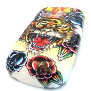  Samsung R355c Tiger Rose Tattoo Art Design Gloss HARD Case 
