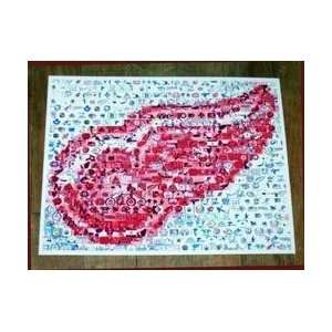  Detroit Red Wings NHL Logo Montage 