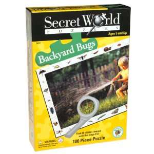    Secret World Backyard Bugs Jigsaw Puzzle 100pc: Toys & Games
