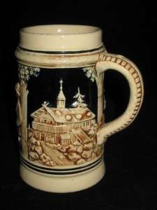 Mini Relief Beer Stein, Germany, 4 3/4 Tall  