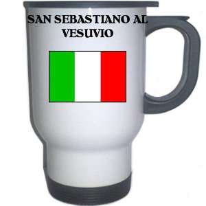 Italy (Italia)   SAN SEBASTIANO AL VESUVIO White Stainless Steel Mug