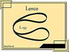 Lenco L 133 Riemen Plattenspieler Record Player belt items in 