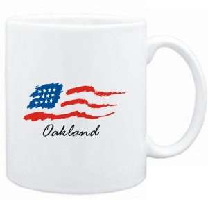  Mug White  Oakland   US Flag  Usa Cities Sports 