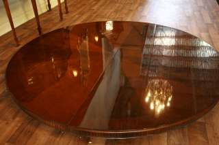 84 Round Table  Large Round Dining Table  Mahogany  