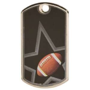  Personalized Football Dog Tag: Sports & Outdoors