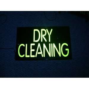  Illuminated Dry Cleaning sign 