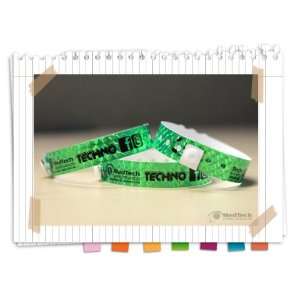  500 Custom Plastic Holographic Wristbands for Events 