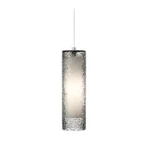 Rock Candy One Light Pendant in Satin Nickel Shade Color: Smoke